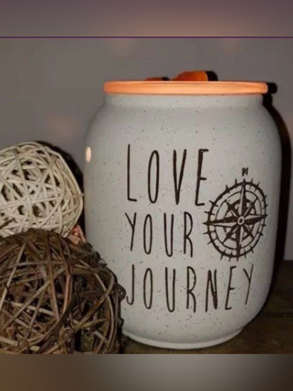 Scentsy Wax Warmer “Love Your Journey”